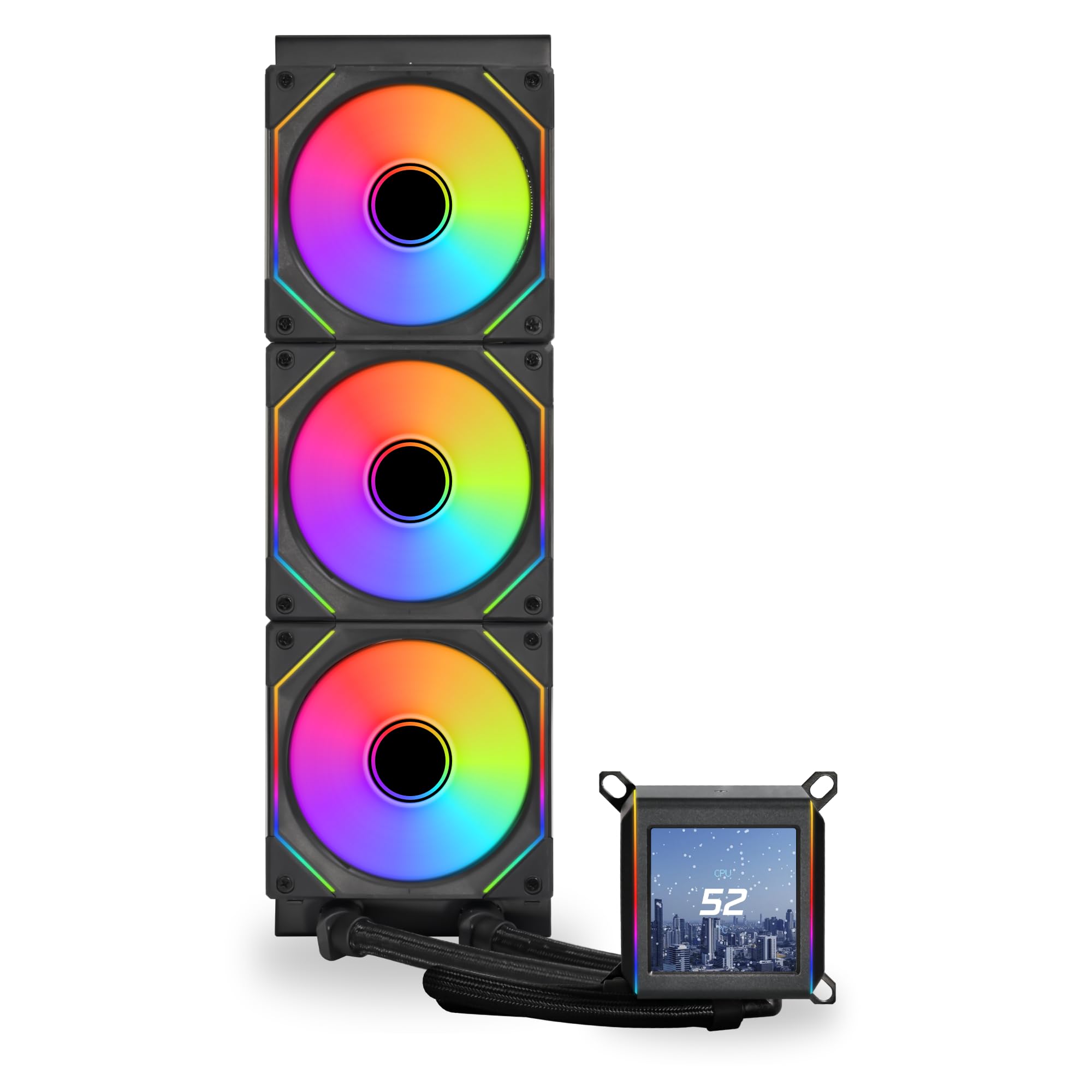 Foto 3 pulgar | Enfriador de Líquido Lian Li Ga Ii Lcd 360 Mm Aio con Ips de 2,88 Pulgadas - Venta Internacional