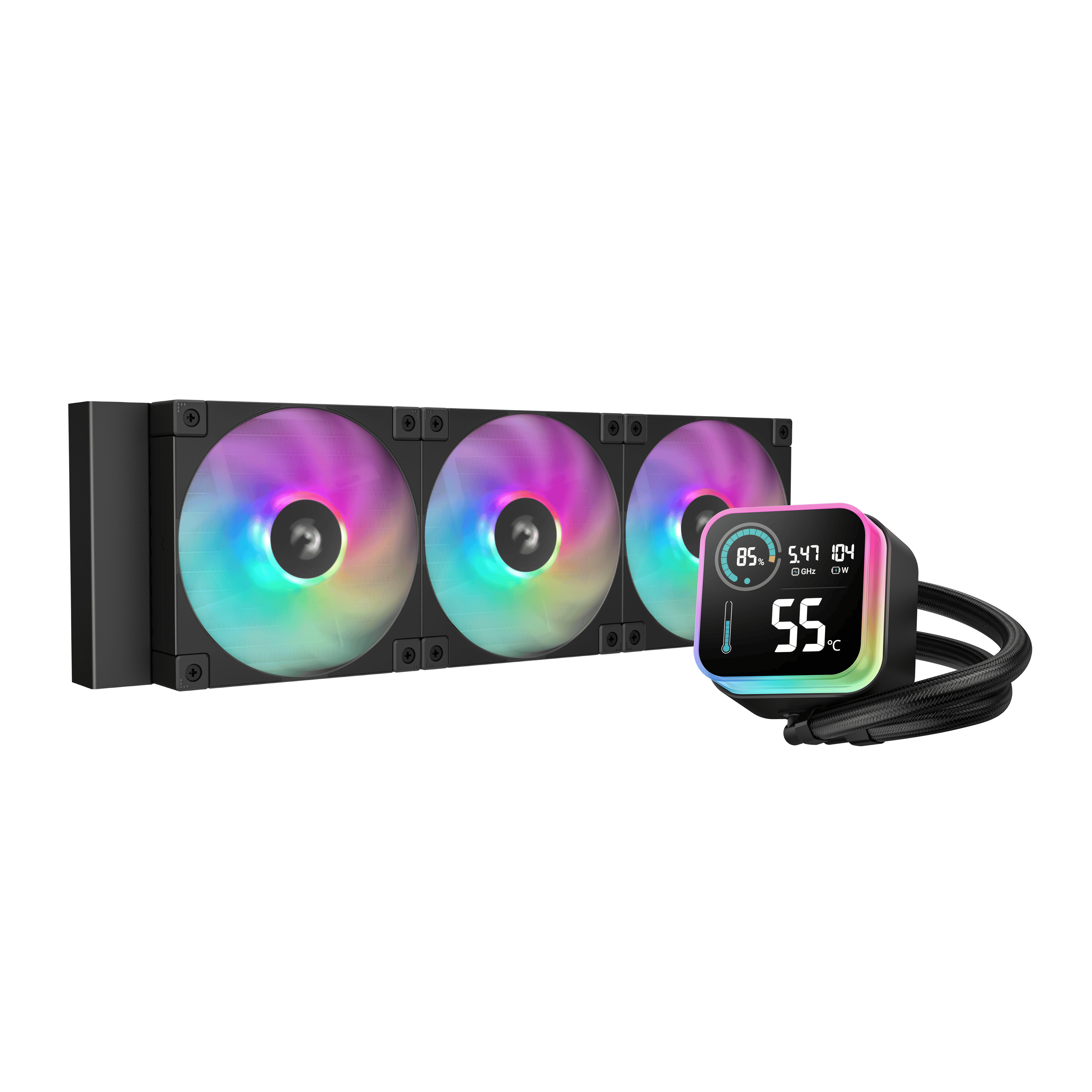 Foto 1 | Enfriamiento Deepcool Lq360 Negro 360mm Lga1700/am5 R-lq360-bklsmw-g-1