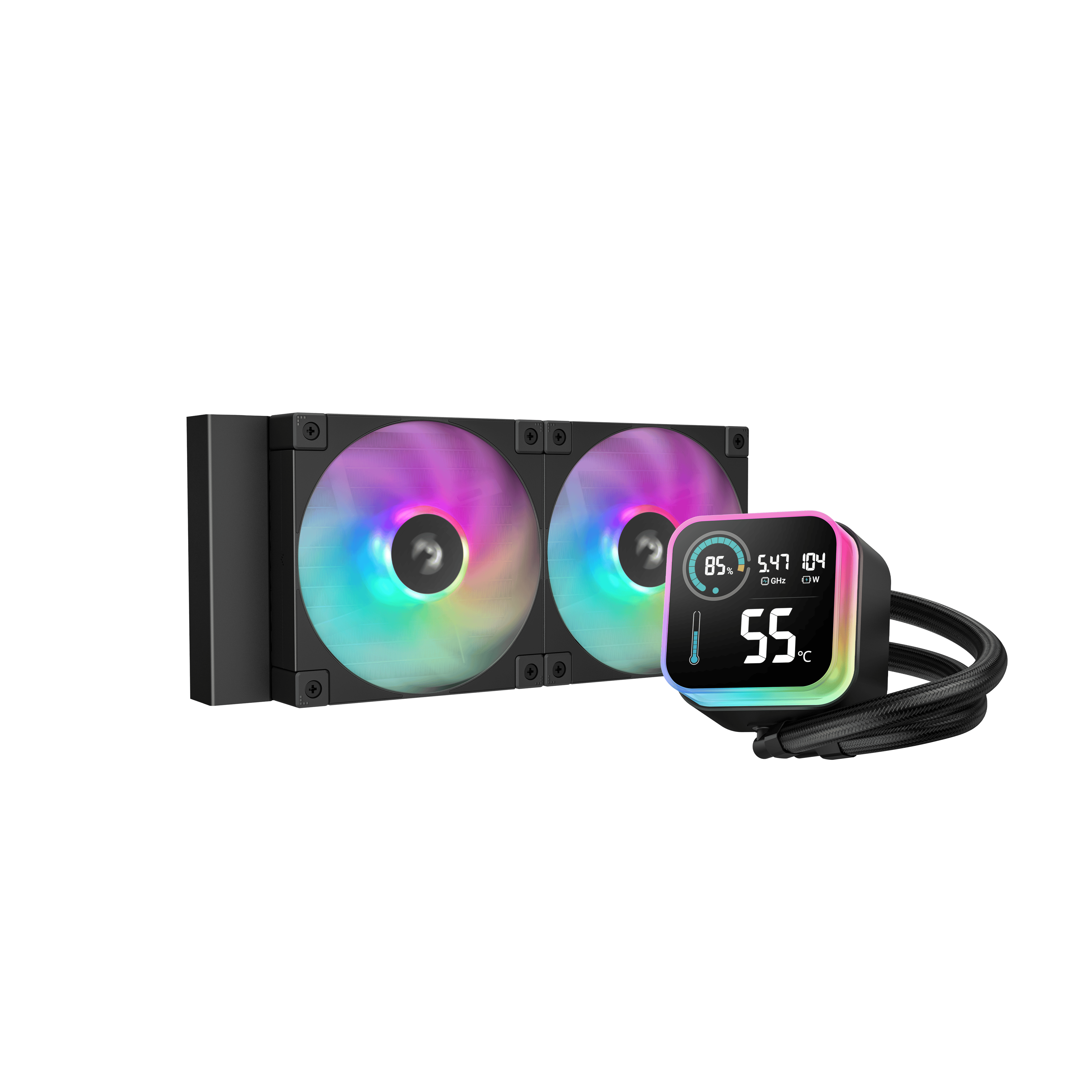 Foto 2 pulgar | Enfriamiento Deepcool Lq240 Negro 240mm Lga1700/am5 R-lq240-bklsmw-g-1