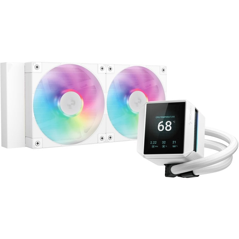 Foto 1 | Enfriamiento Deepcool Mystique 240 Lx240 Blanco Argb Am5/lga1700 Pantalla Lcd Tft R-lx240-whdsnmcp-g-1