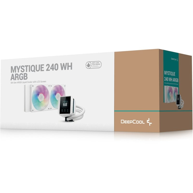 Foto 7 pulgar | Enfriamiento Deepcool Mystique 240 Lx240 Blanco Argb Am5/lga1700 Pantalla Lcd Tft R-lx240-whdsnmcp-g-1