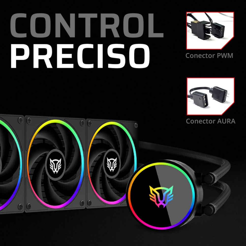 Foto 4 pulgar | Enfriamiento Liquido Balam Rush Hydrox Pro V2 Hx24 240mm Rgb 4 Pines 2200rpm Tdp 250w Lga1700 Am5 Negro Br-941884