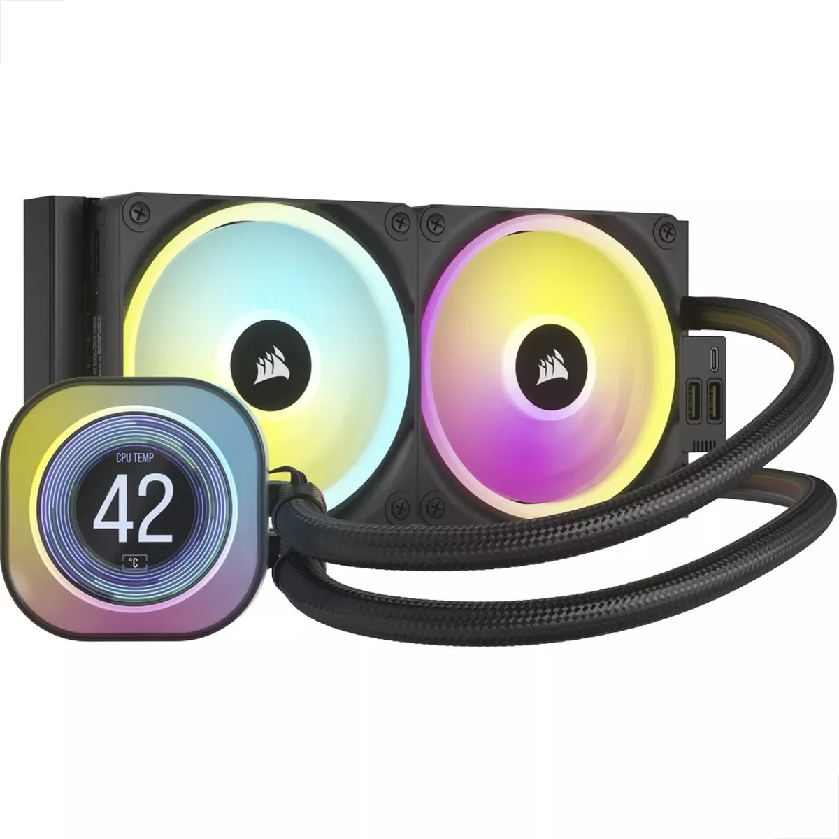 Foto 2 pulgar | Enfriamiento Corsair Icue Link H100i Lcd Rgb 240mm Cw-9061007-ww