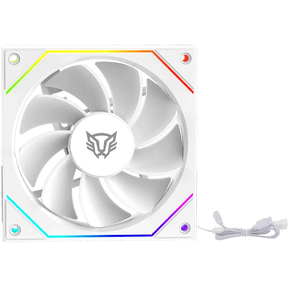 Foto 6 pulgar | Ventilador Gamer Balam Rush Eolox Link Exl95r 120mm Argb Diseño Cuadrado Pwm 4 Pin 1800rpm Blanco