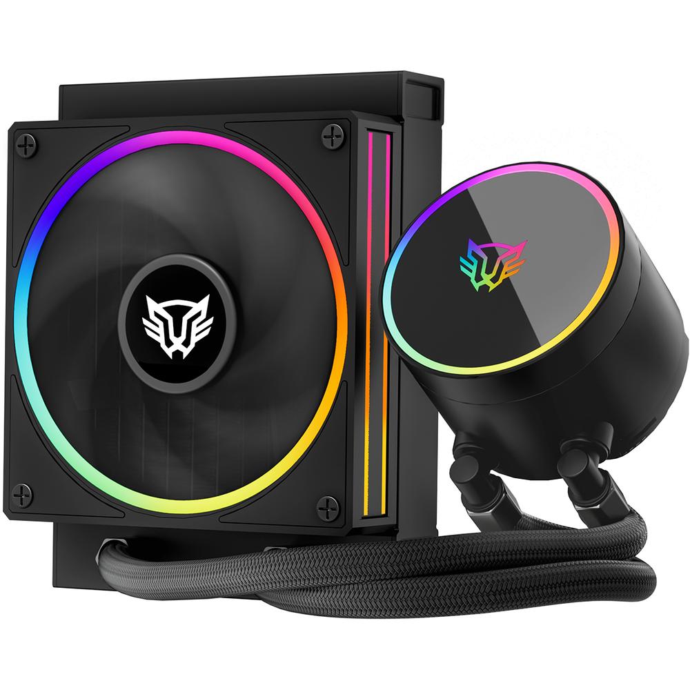Enfriamiento Liquido Balam Rush Hydrox Pro V2 Hx12 120mm Rgb 4 Pines 2200rpm Tdp 150w Lga1700 Am5 Negro