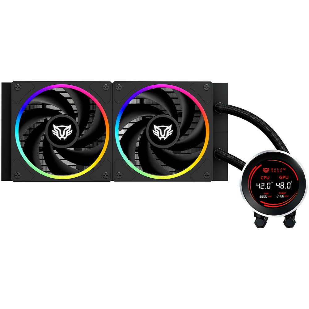 Foto 3 pulgar | Enfriamiento Liquido Balam Rush Hydrox Expert Hyx24 240mm Rgb 4 Pines 2200rpm Tdp 250w Lga1700 Am5 Display Negro Br-94