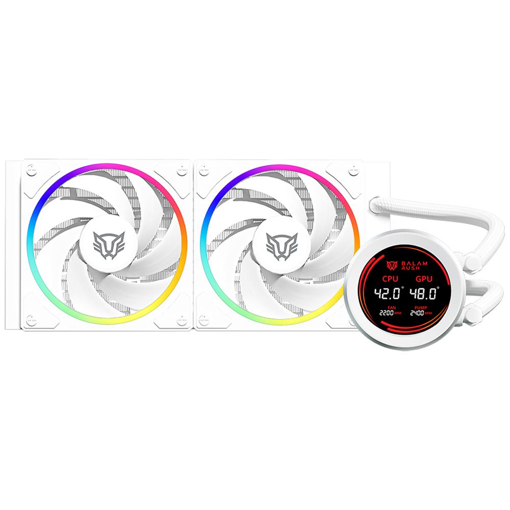 Foto 6 pulgar | Enfriamiento Liquido Balam Rush Hydrox Expert Hyx24 240mm Rgb 4 Pines 2200rpm Tdp 250w Lga1700 Am5 Display Blanco