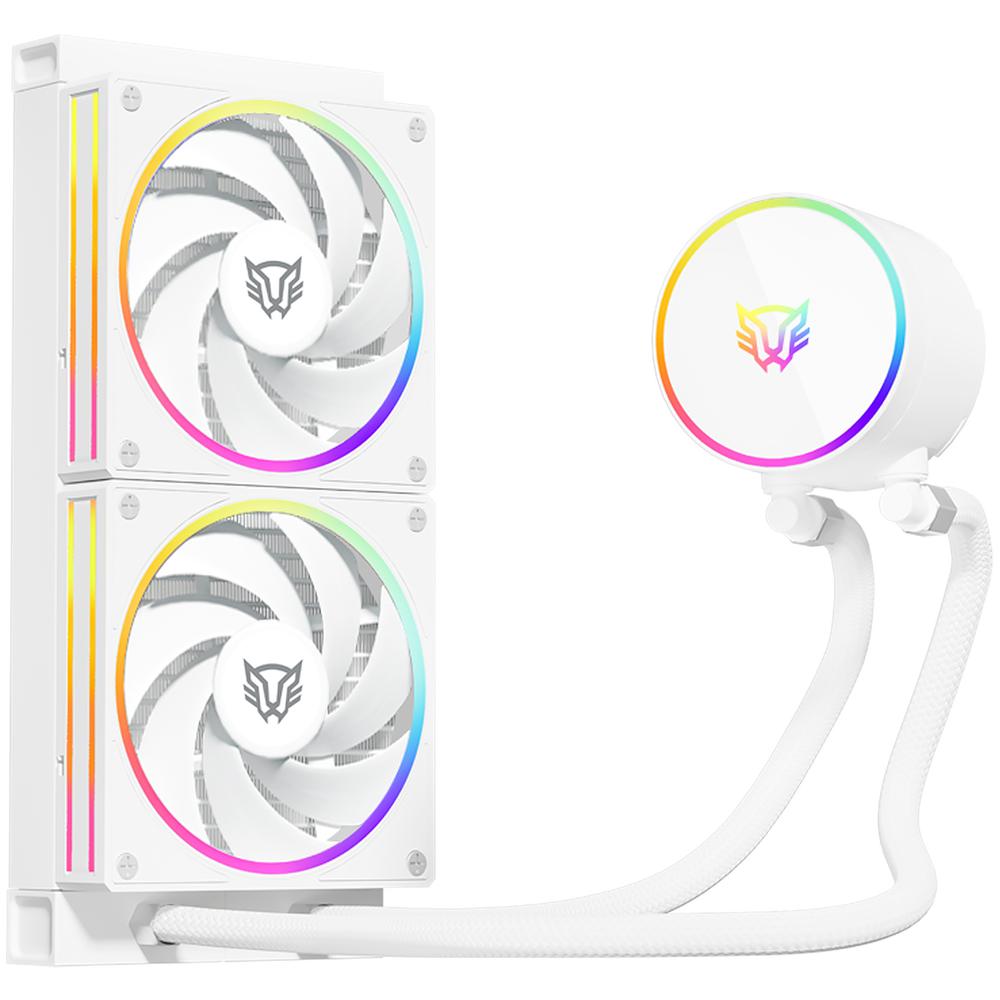 Foto 5 pulgar | Enfriamiento Liquido Balam Rush Hydrox Pro V2 Hx24 240mm Rgb 4 Pines 2200rpm Tdp 250w Lga1700 Am5 Blanco