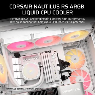 Foto 2 | Enfriador Líquido Para Cpu Corsair Nautilus 240 Rs Argb 240 Mm Blanco - Venta Internacional.