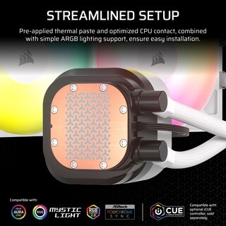 Foto 3 | Enfriador Líquido Para Cpu Corsair Nautilus 240 Rs Argb 240 Mm Blanco - Venta Internacional.