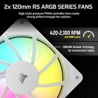 Foto 4 | Enfriador Líquido Para Cpu Corsair Nautilus 240 Rs Argb 240 Mm Blanco - Venta Internacional.
