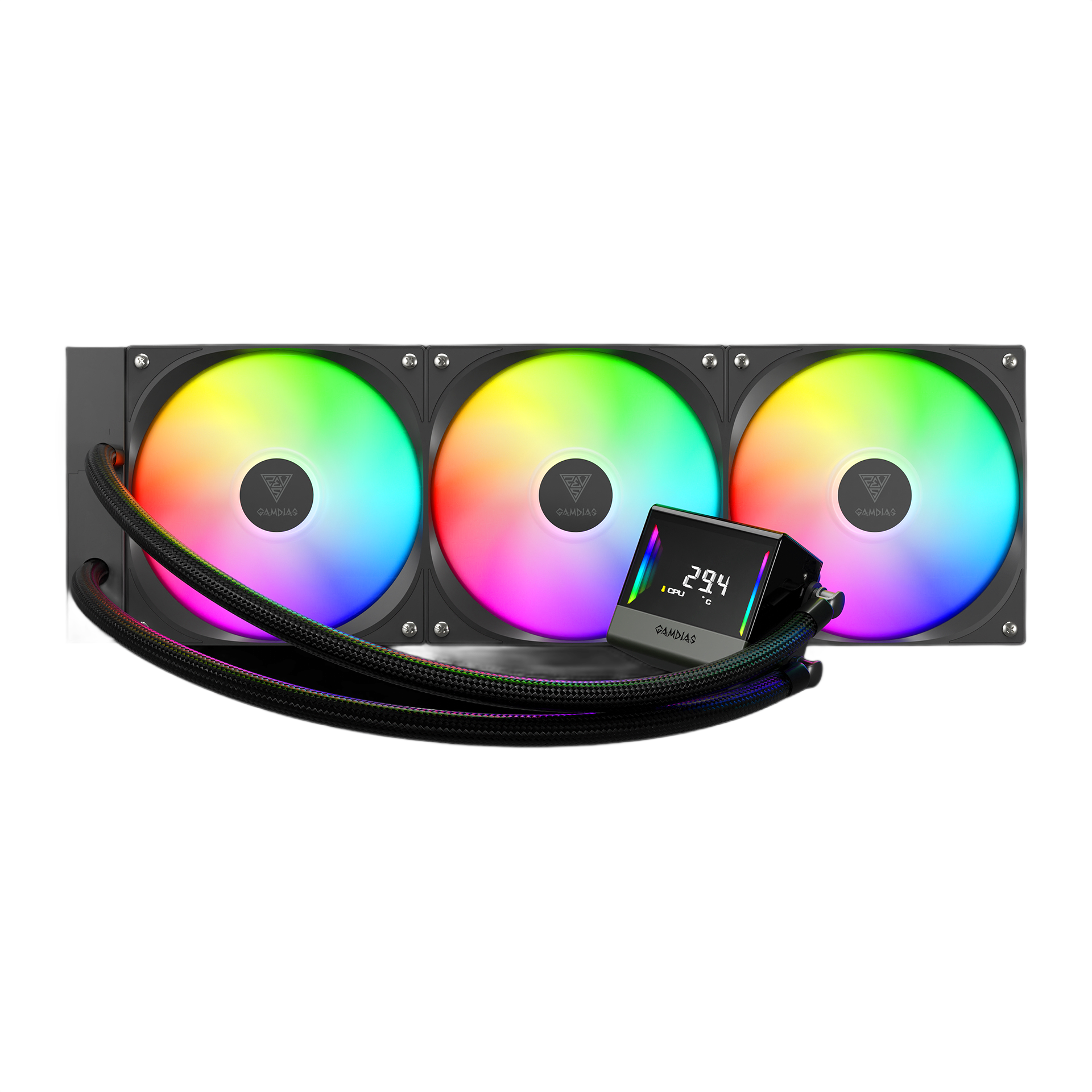 Foto 2 | Enfriamiento Gamdias Chione E4 420 Negro Argb Lga1700/am5 Digital Chione E4-420