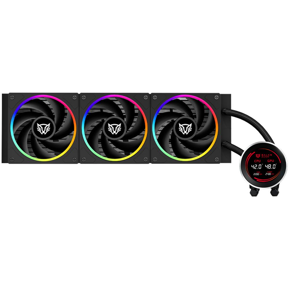 Foto 3 pulgar | Enfriamiento Liquido Balam Rush Hydrox Expert Hyx36 360mm Argb 4 Pines 2200 Rpm Tdp 3000w Lga1700 Am5 Display Negro