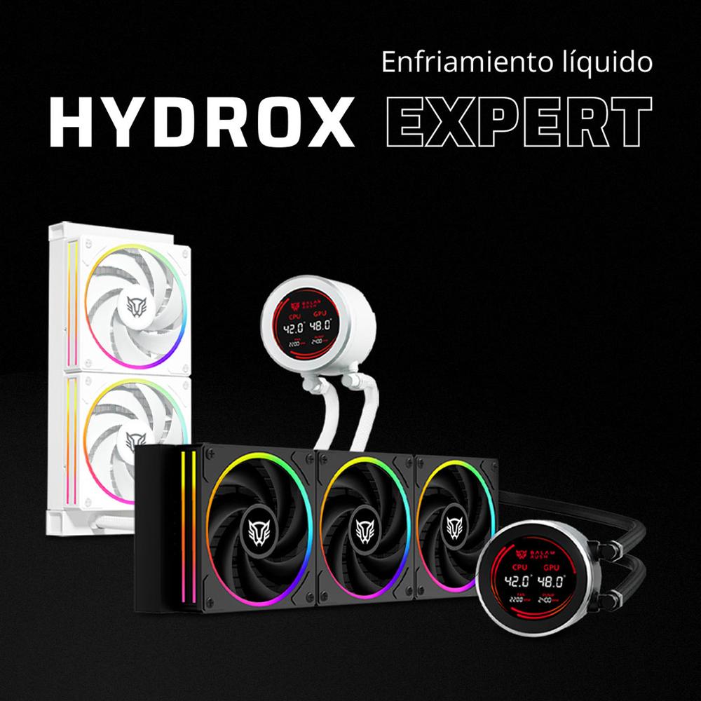 Foto 5 pulgar | Enfriamiento Liquido Balam Rush Hydrox Expert Hyx36 360mm Argb 4 Pines 2200 Rpm Tdp 3000w Lga1700 Am5 Display Negro