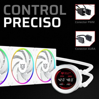 Foto 3 | Enfriamiento Liquido Balam Rush Hydrox Expert Hyx36 360mm Argb 4 Pines 2200 Rpm Tdp 3000w Lga1700 Am5 Display Blan