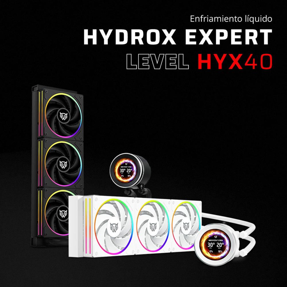 Foto 5 pulgar | Enfriamiento Liquido Balam Rush Hydrox Expert Level Hyx40 360mm Argb 4 Pines 2200 Rpm Tdp 300w Lga1700 Am5 Display