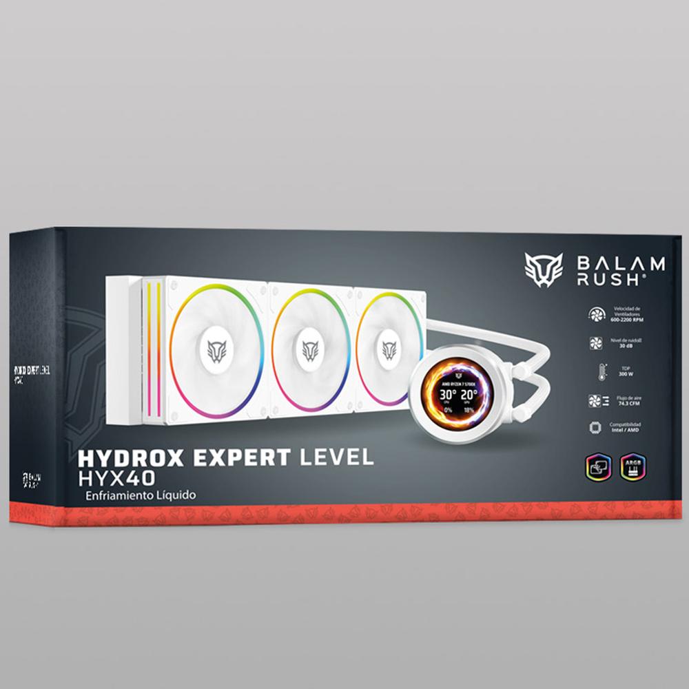 Foto 6 | Enfriamiento Liquido Balam Rush Hydrox Expert Level Hyx40 360mm Argb 4 Pines 2200 Rpm Tdp 300w Lga1700 Am5 Display