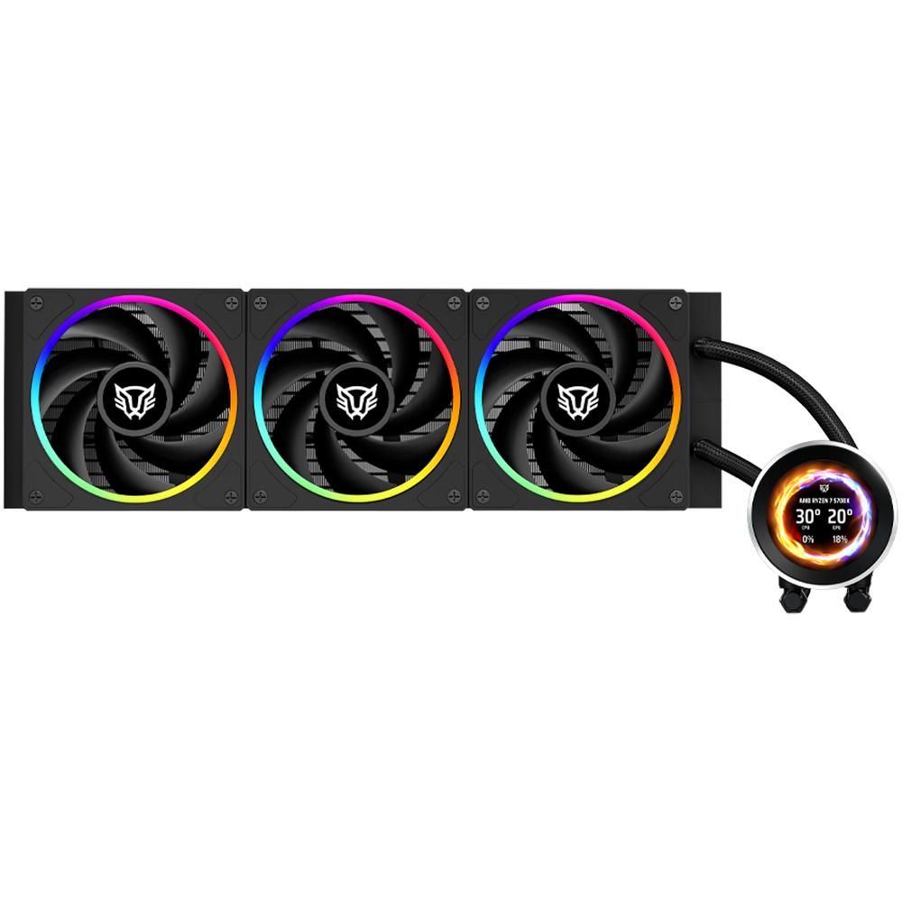 Enfriamiento Liquido Balam Rush Hydrox Expert Level Hyx40 360mm Argb 4 Pines 2200 Rpm Tdp 300w Lga1700 Am5 Display