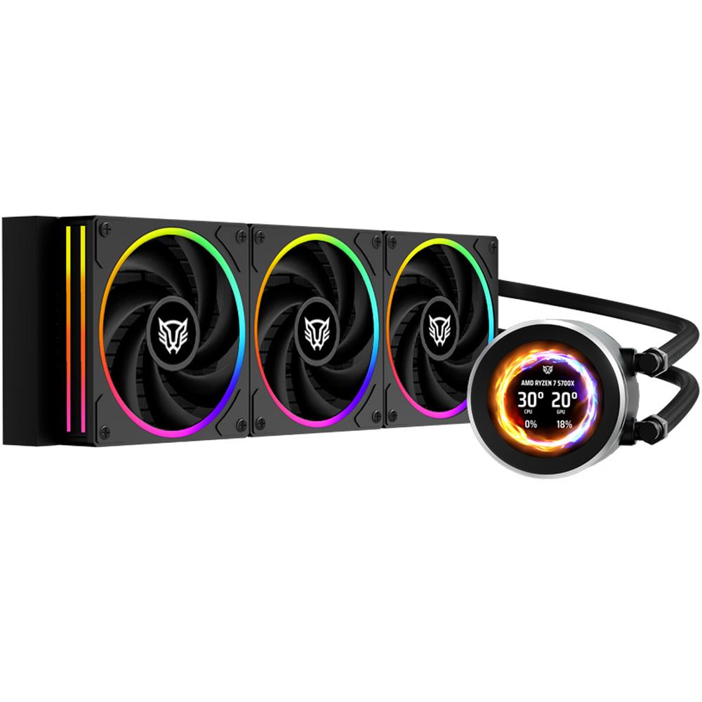 Foto 3 pulgar | Enfriamiento Liquido Balam Rush Hydrox Expert Level Hyx40 360mm Argb 4 Pines 2200 Rpm Tdp 300w Lga1700 Am5 Display