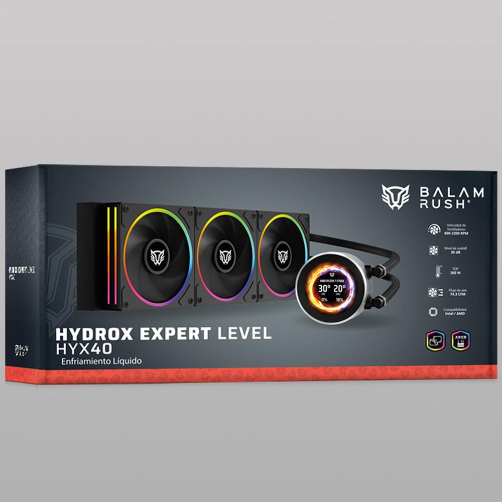Foto 7 pulgar | Enfriamiento Liquido Balam Rush Hydrox Expert Level Hyx40 360mm Argb 4 Pines 2200 Rpm Tdp 300w Lga1700 Am5 Display