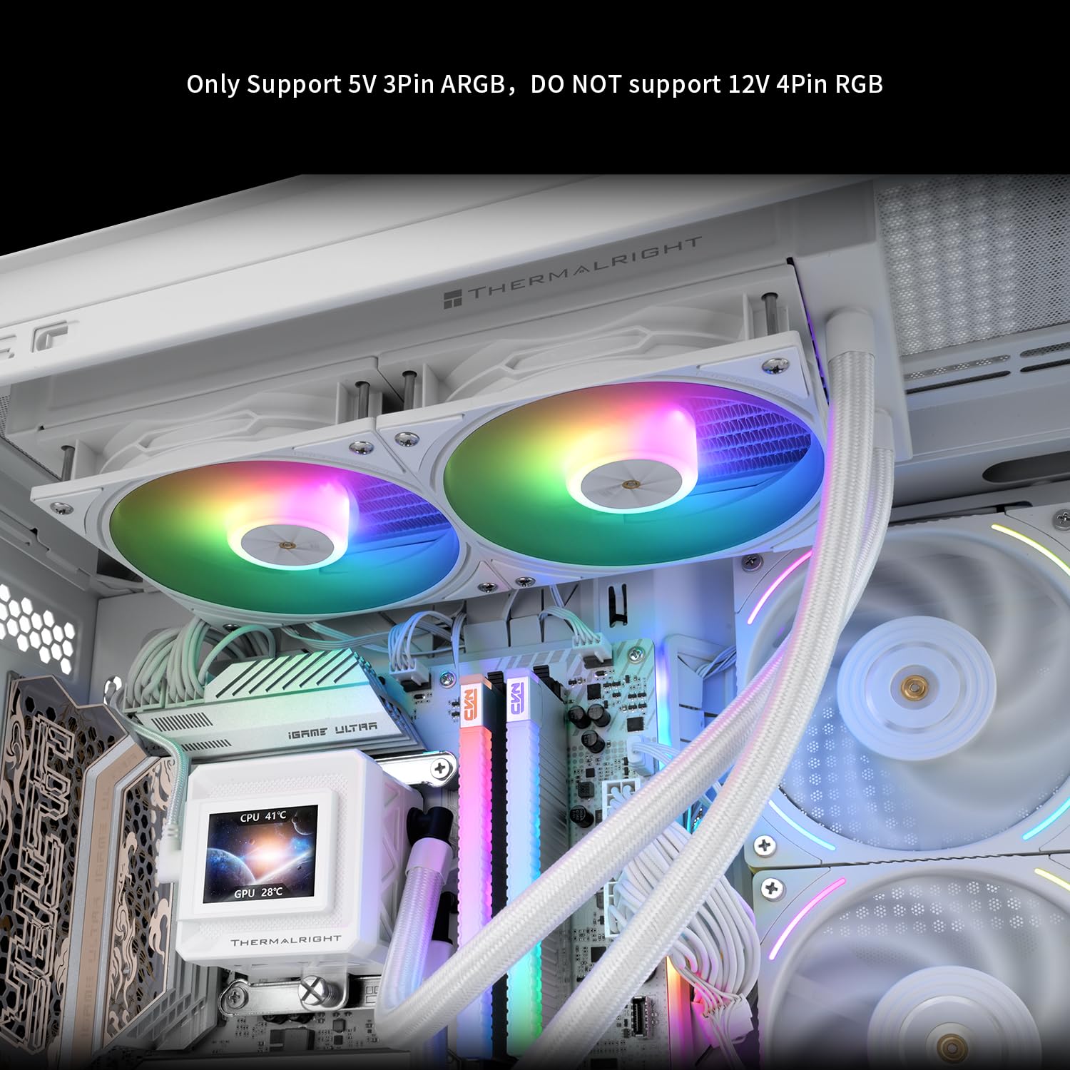 Foto 7 pulgar | Enfriador Líquido Para Cpu Thermalright Fw Se 240 Argb Blanco Aio - Venta Internacional.