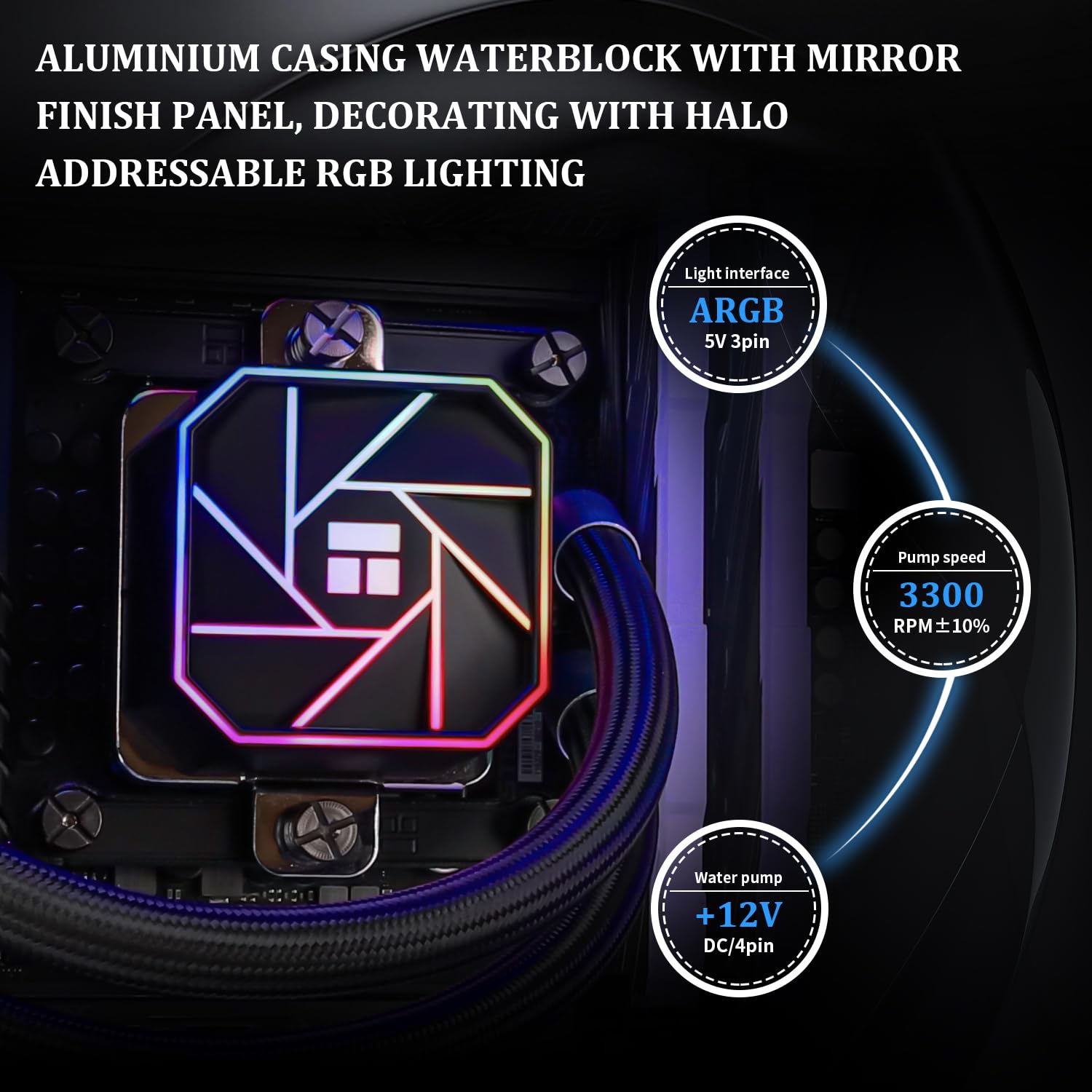 Foto 4 | Enfriador De Cpu Thermalright Aqua Elite 120 V3 120 Mm Líquido - Venta Internacional.