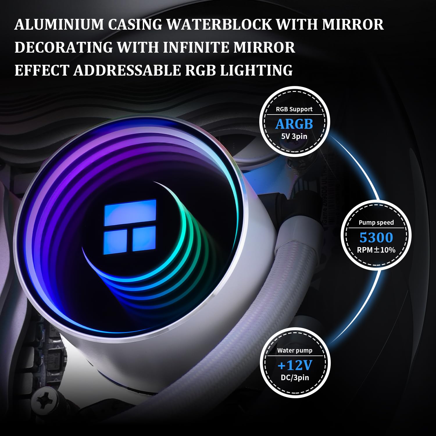 Foto 4 | Enfriador De Cpu Con Refrigeración Por Agua Thermalright Frozen Notte 360 - Venta Internacional.