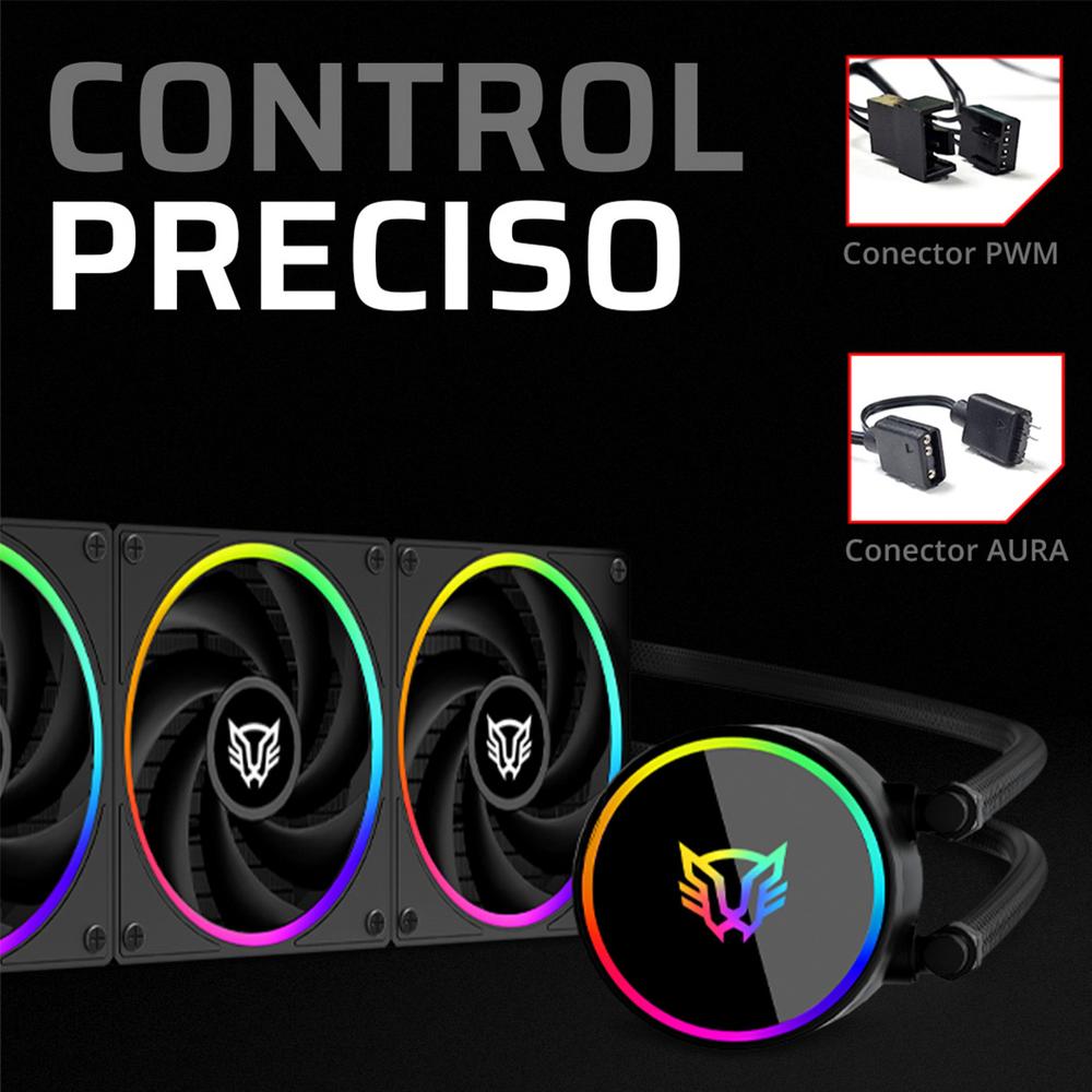 Foto 5 | Enfriamiento Liquido Balam Rush Hydrox Pro V2 Hx36 360mm Argb 7 Pines 2200 Rpm Tdp 300w Lga1851 Am5
