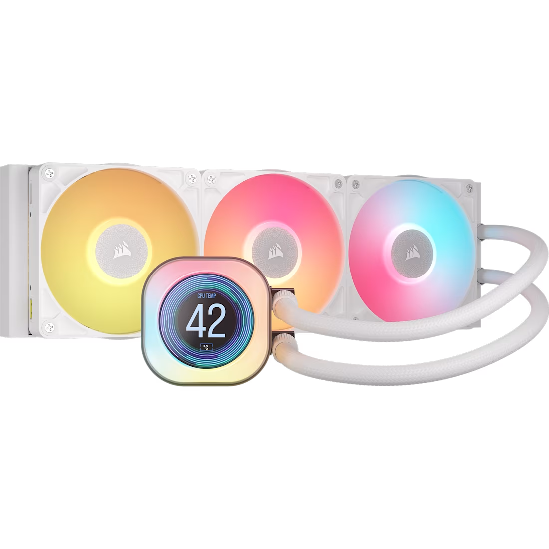 Foto 1 | Enfriamiento Corsair Icue Link Titan 360 Rx Lcd Rgb Blanco Lga 1851 Am5 Cw-9061026-ww