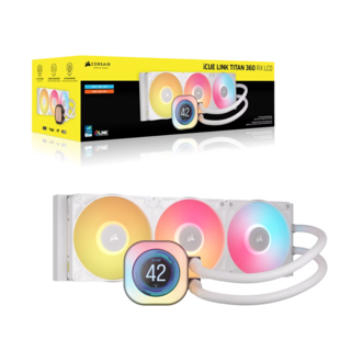 Foto 6 | Enfriamiento Corsair Icue Link Titan 360 Rx Lcd Rgb Blanco Lga 1851 Am5 Cw-9061026-ww