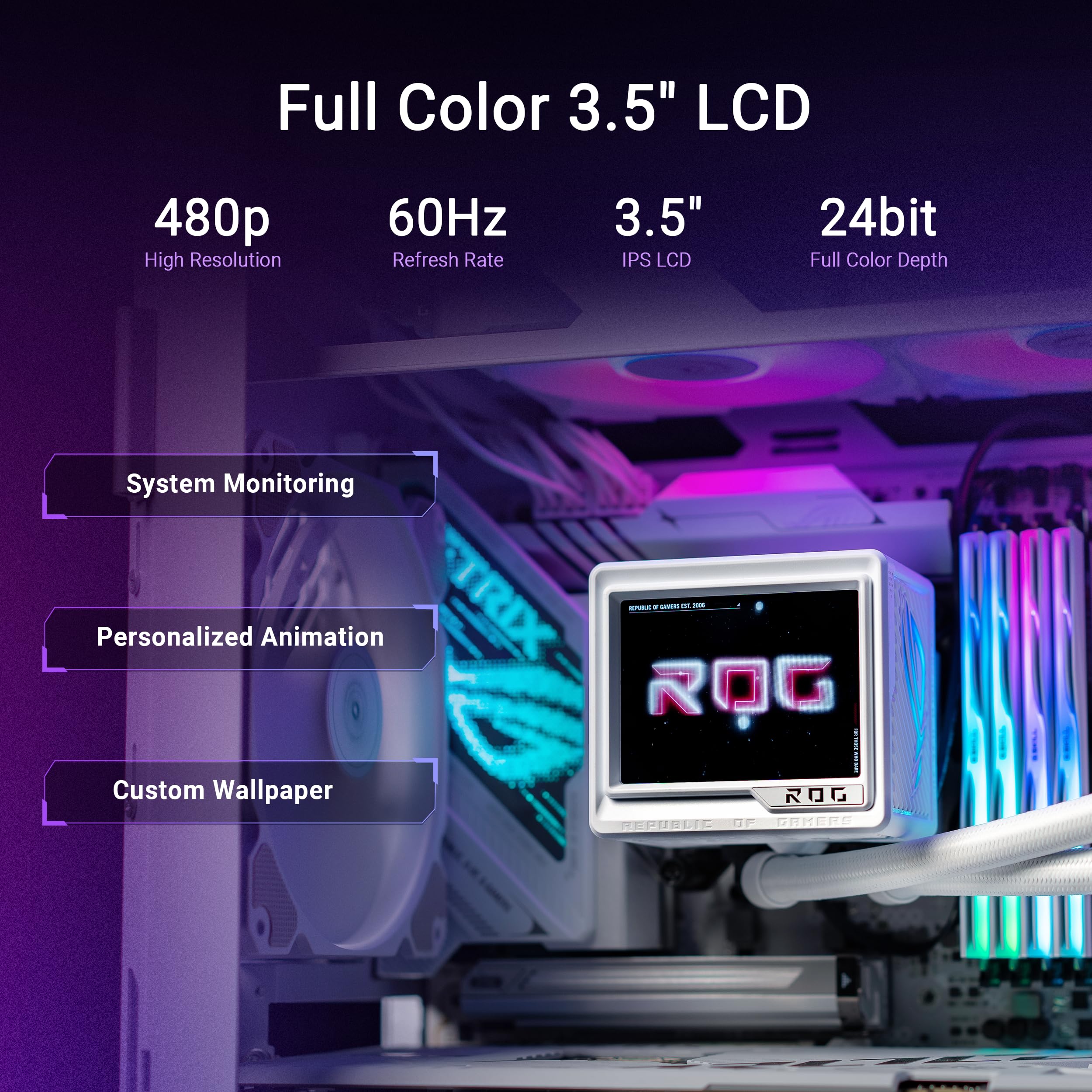 Foto 5 pulgar | Enfriador Líquido Para Cpu Asus Rog Ryuyjin Iii 360 Argb Extreme White - Venta Internacional.