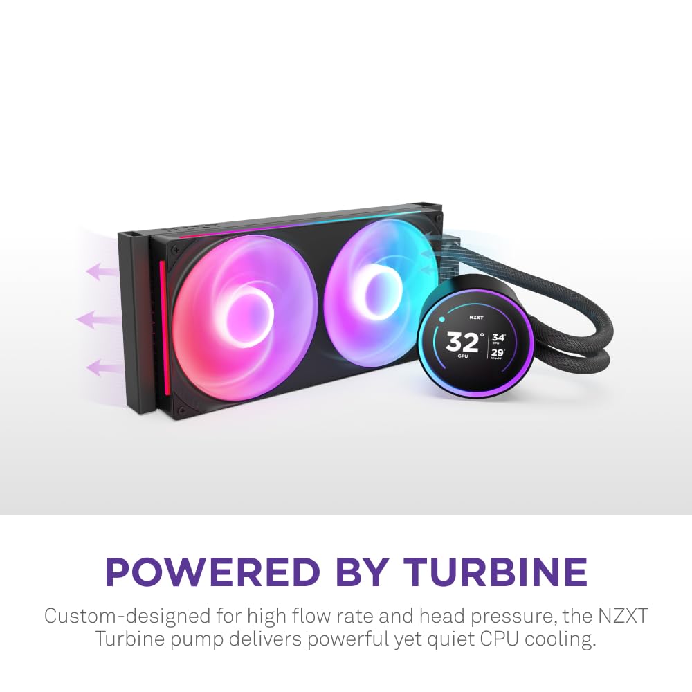 Foto 2 | Enfriador Líquido Para Cpu Nzxt Kraken Elite 280 Rgb 2024 280 Mm - Venta Internacional.