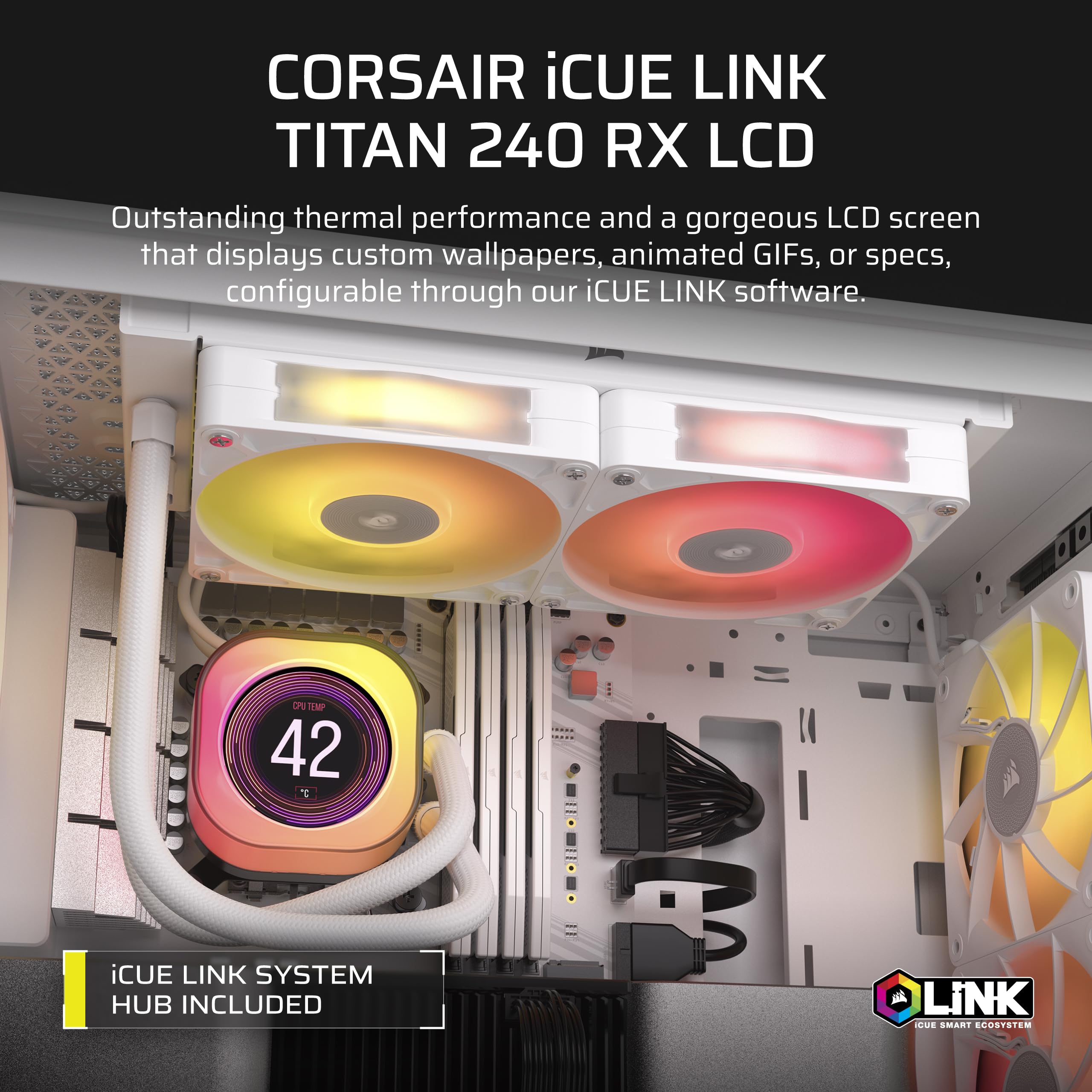Foto 3 pulgar | Enfriador Líquido Para Cpu Corsair Icue Link Titan 240 Rx 240 Mm Aio - Venta Internacional.