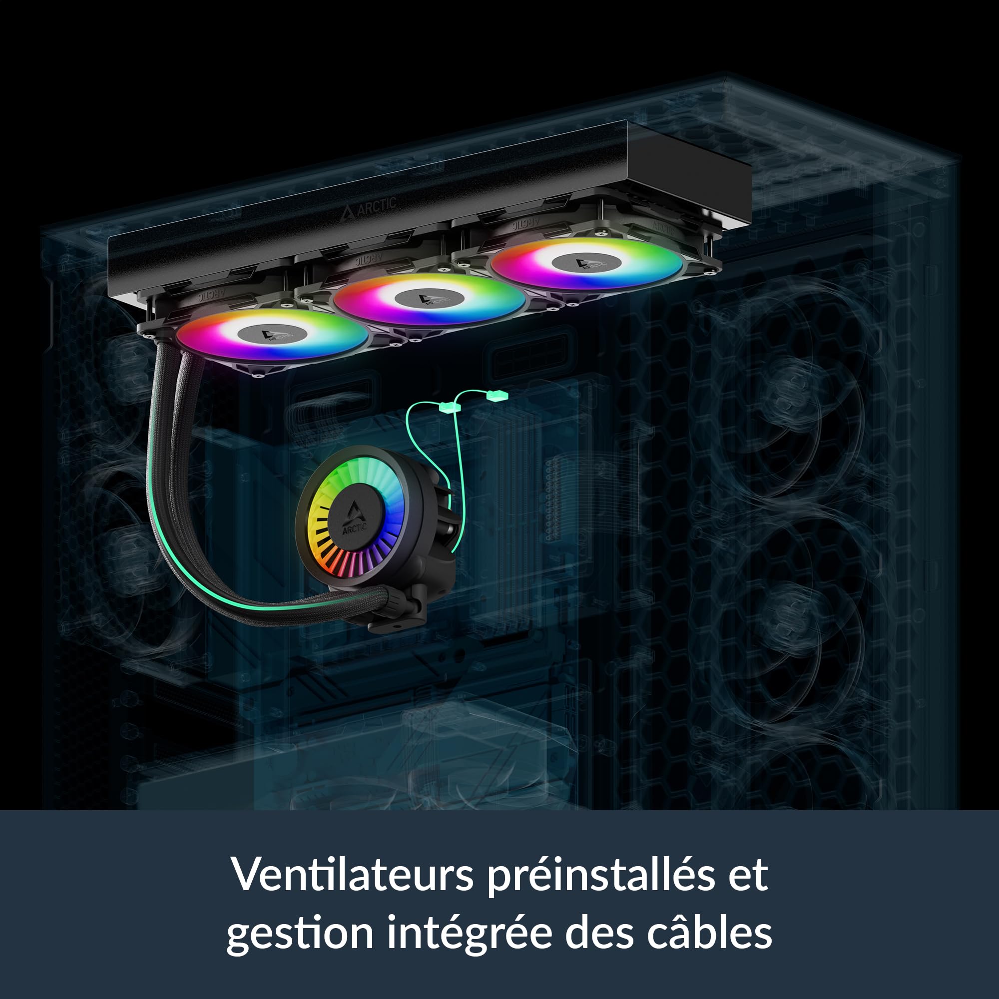 Foto 8 pulgar | Enfriador De Cpu Aio Arctic Liquid Freezer Iii Pro 420 A-rgb Negro - Venta Internacional.