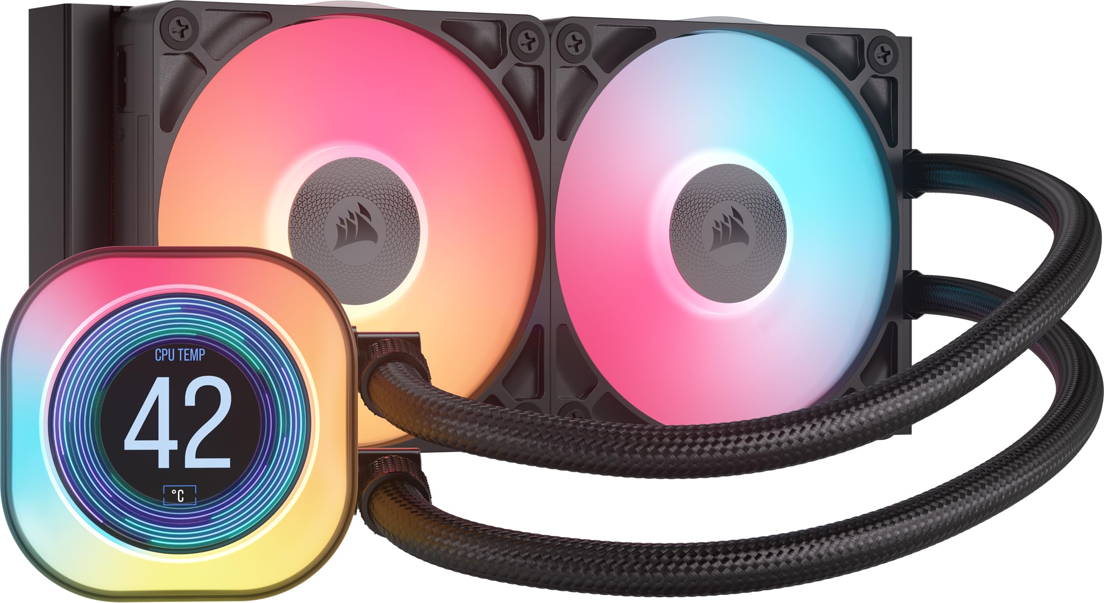 Enfriador Líquido Para Cpu Corsair Icue Link Titan 240 Rx Lcd 240 Mm - Venta Internacional.