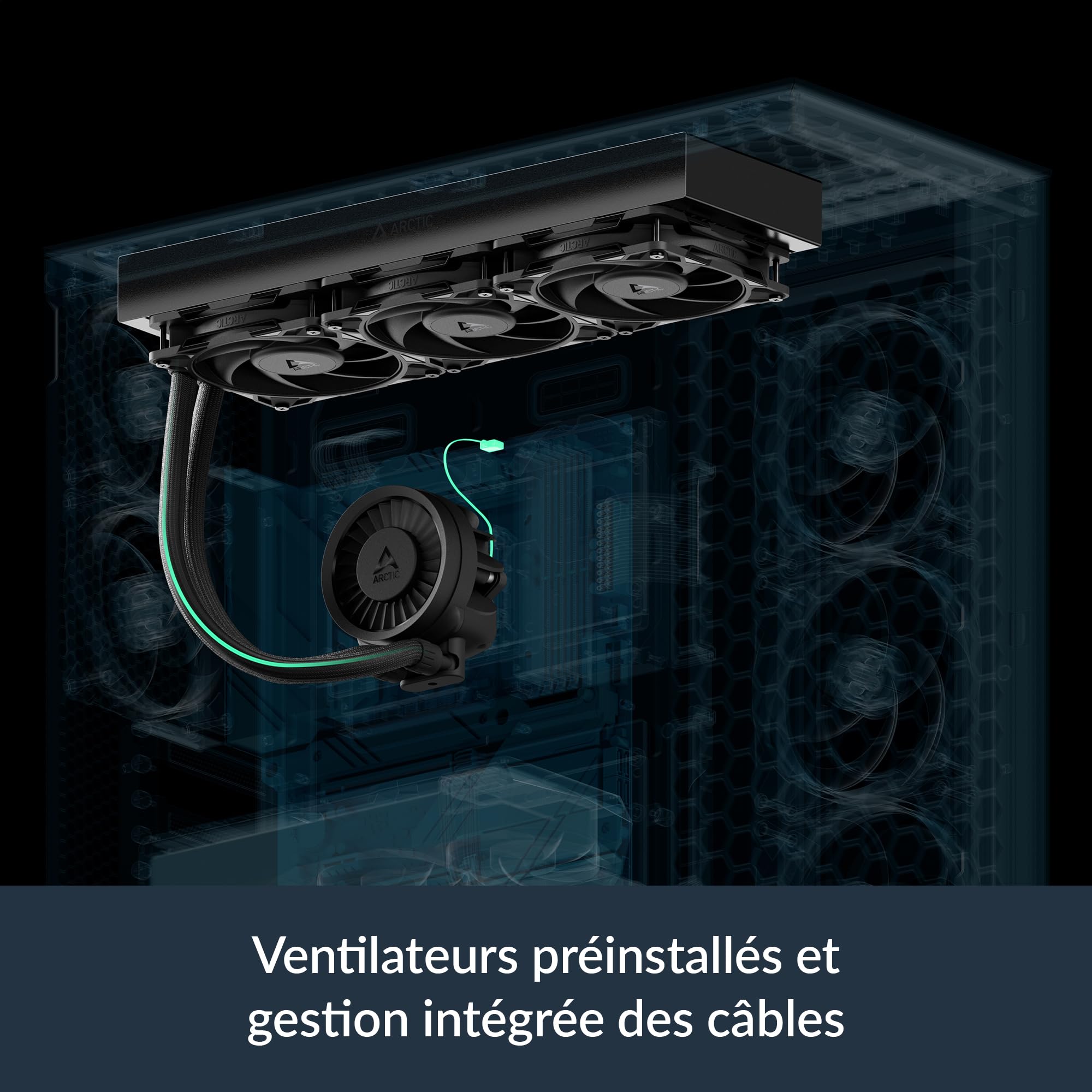 Foto 6 | Enfriador De Cpu Arctic Liquid Freezer Iii Pro 360 Aio 3x120 Mm Negro - Venta Internacional.