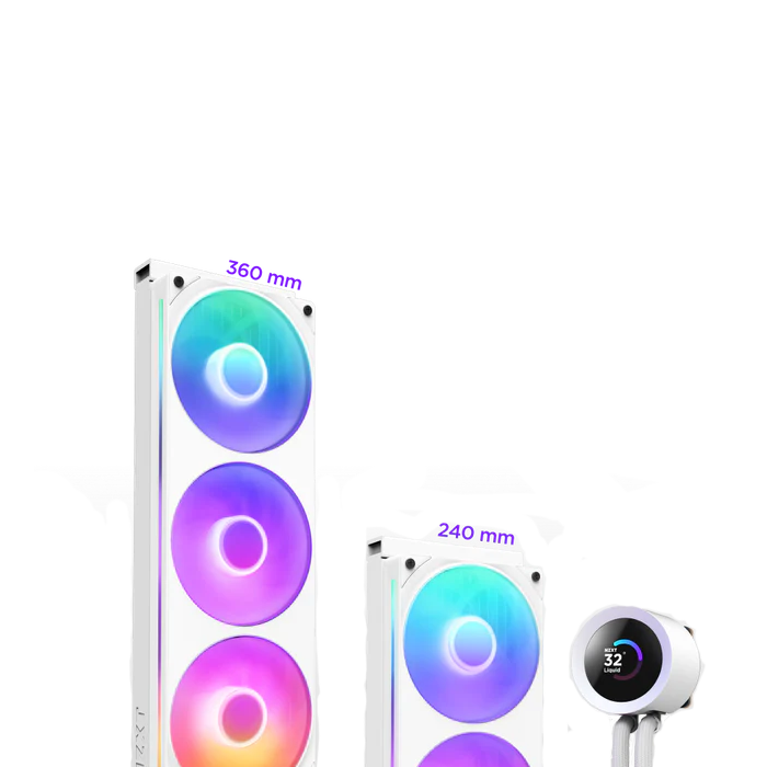 Foto 2 | Enfriamiento Nzxt Kraken Plus 360 Rgb 360mm Blanco Lga1851/am5 Rl-kr360-w2