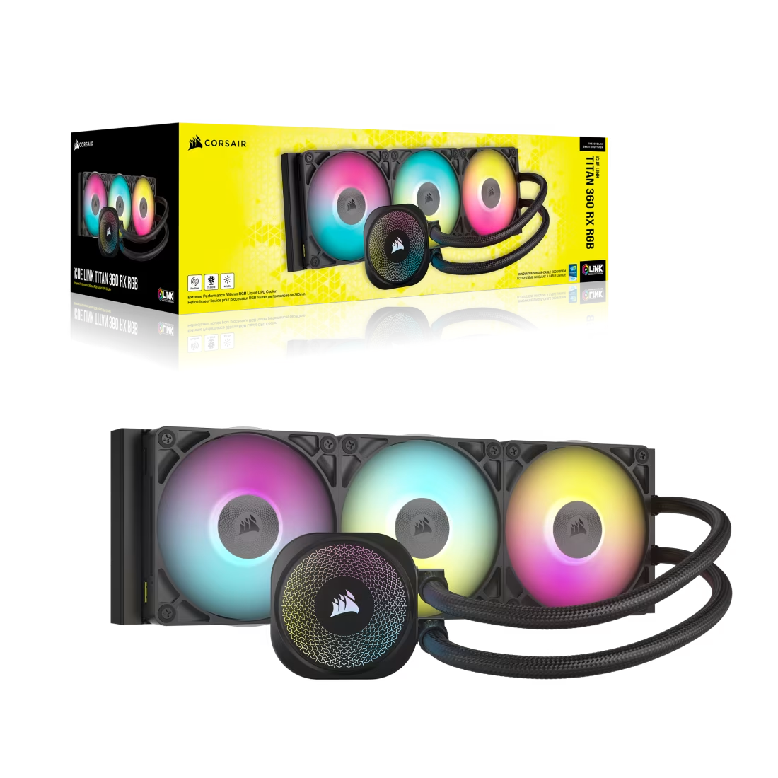 Enfriamiento Corsair Icue Link Titan 360 Rx Rgb Negro Lga1851/am5 Cw-9061018-ww