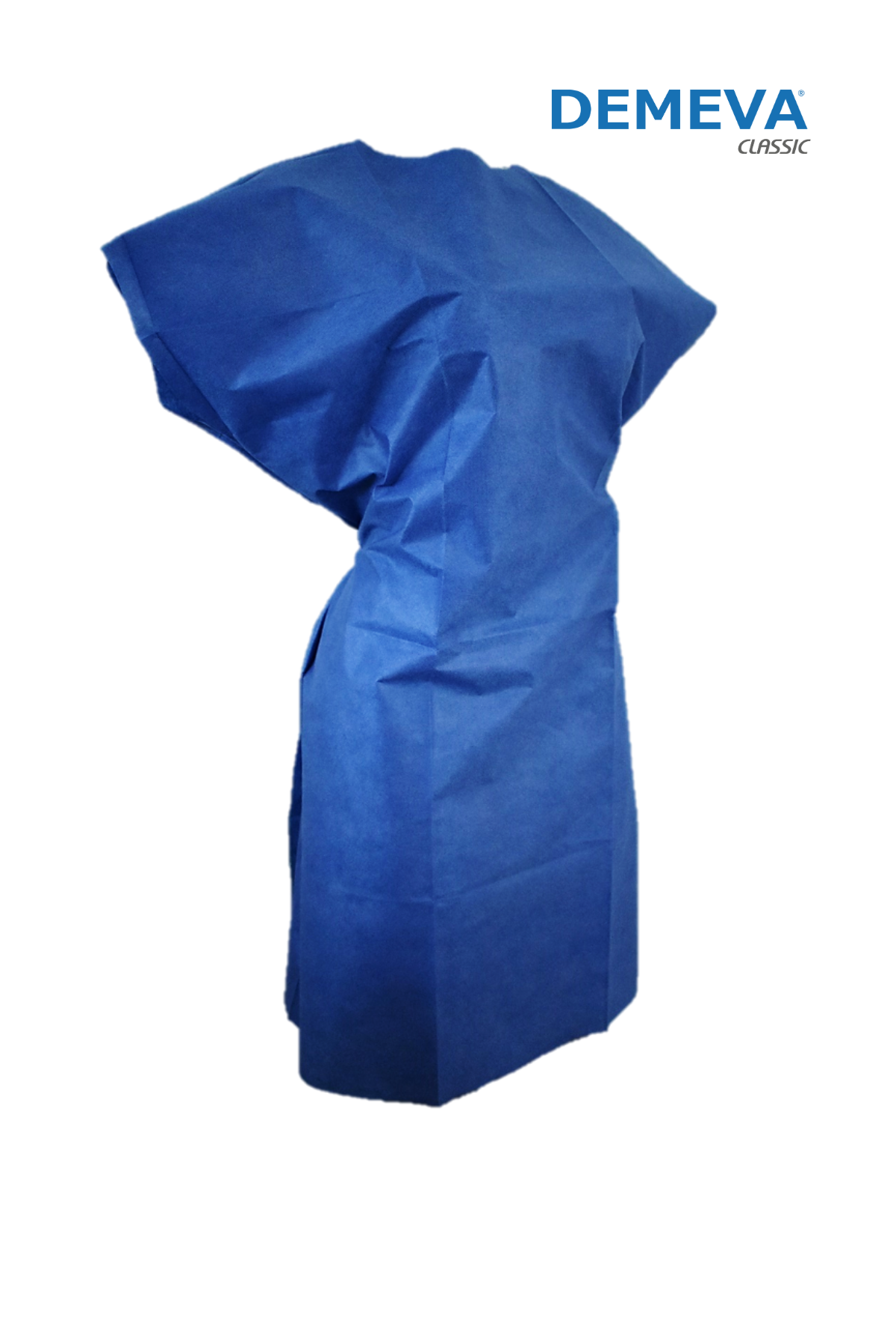 Foto 4 pulgar | Bata Desechable para Paciente Demeva Azul 10 Piezas