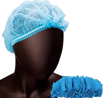 Foto 1 | Cofia Plisada Gorro Desechable Para Paciente - 100 Piezas