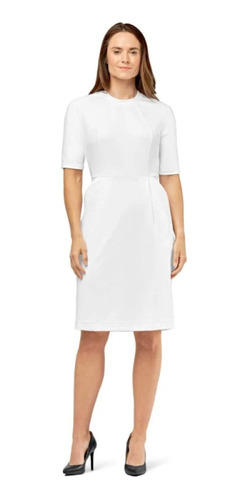 Foto 2 pulgar | Vestido Medico Quirúrgico P/ Mujer Blanco 9199 Talla M Wonderwink