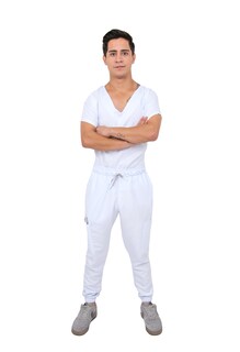 Foto 1 | Pijama Quirúrgica Jogger Blanca para Hombre