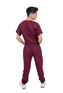 Foto 5 | Pijama Quirúrgica Jogger Vino para Hombre