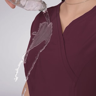 Foto 4 | Uniforme Médico Quirúrgico Sea Brazil Antifluido Vino para Mujer