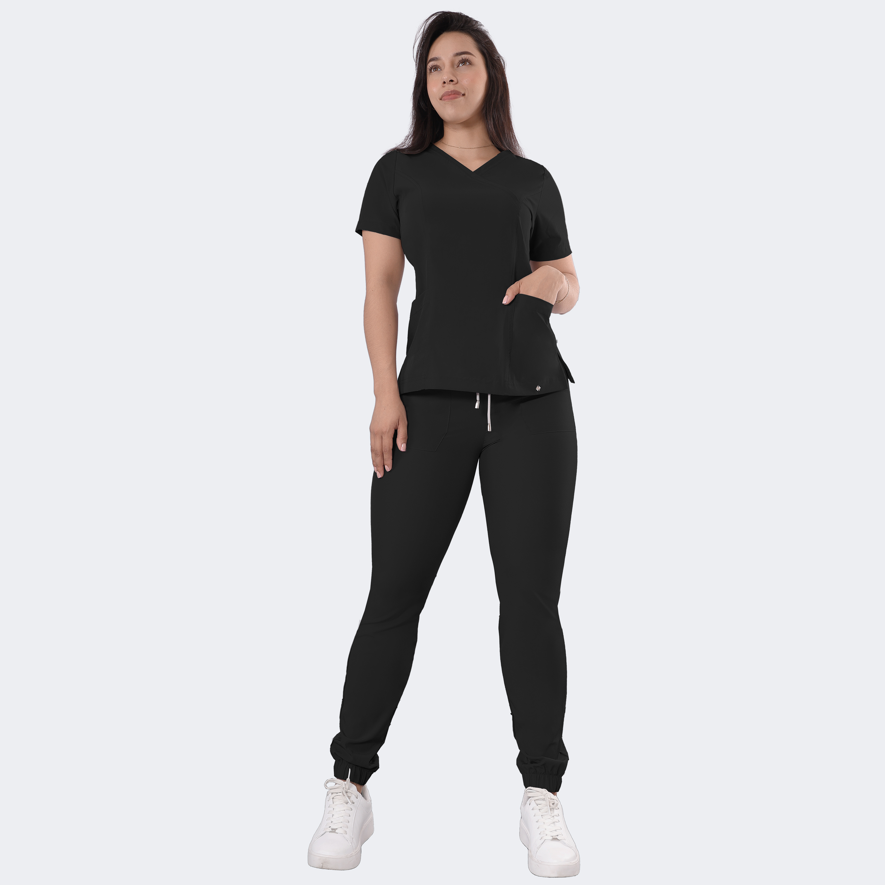 Foto 2 pulgar | Uniforme Médico Quirúrgico Sea Brazil Negro para Mujer
