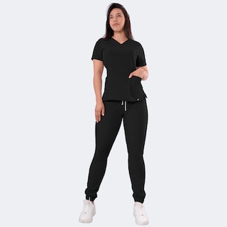 Foto 1 | Uniforme Médico Quirúrgico Sea Brazil Negro para Mujer