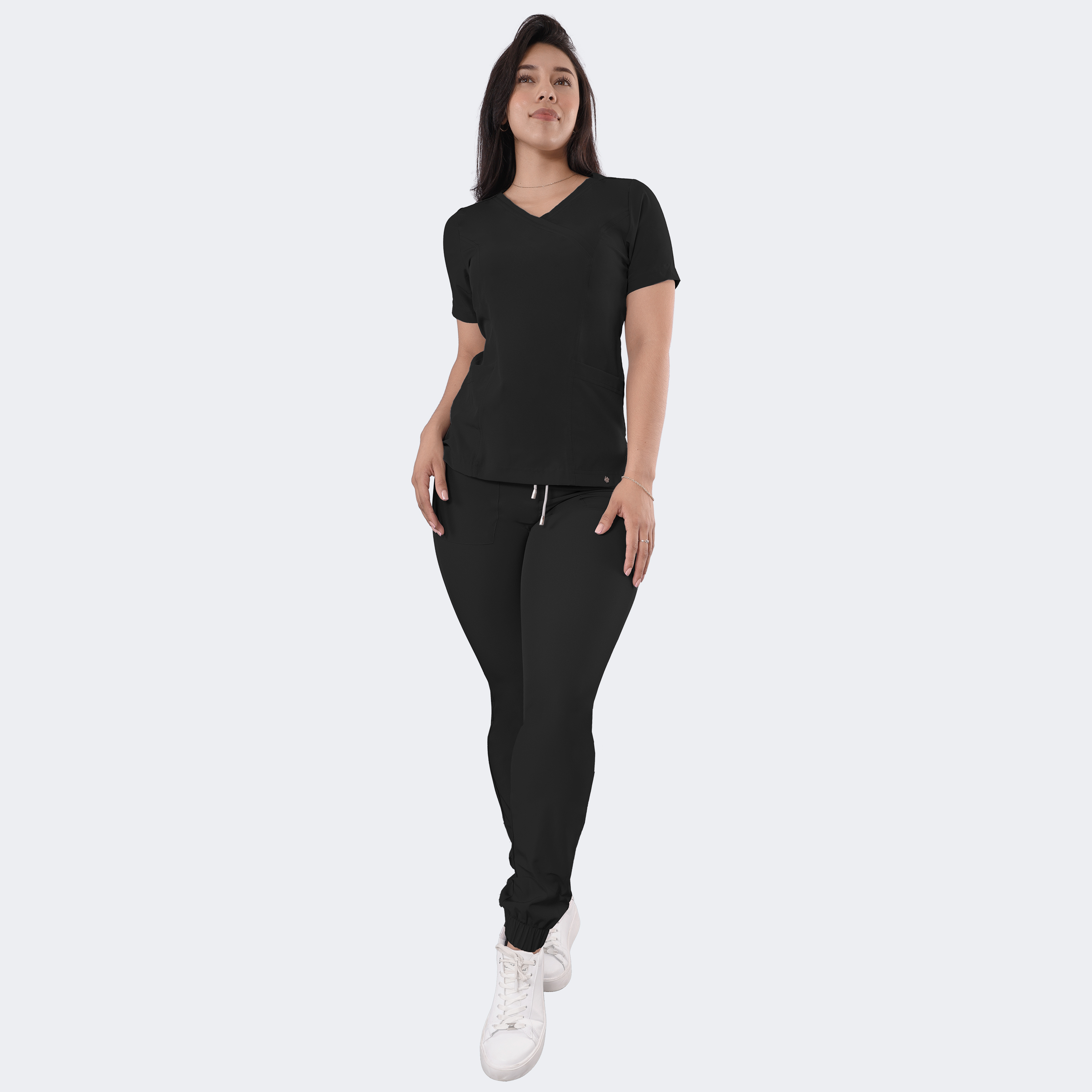 Foto 3 pulgar | Uniforme Médico Quirúrgico Sea Brazil Negro para Mujer