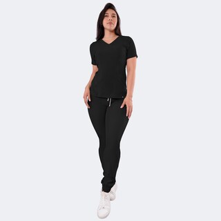 Foto 2 | Uniforme Médico Quirúrgico Sea Brazil Negro para Mujer
