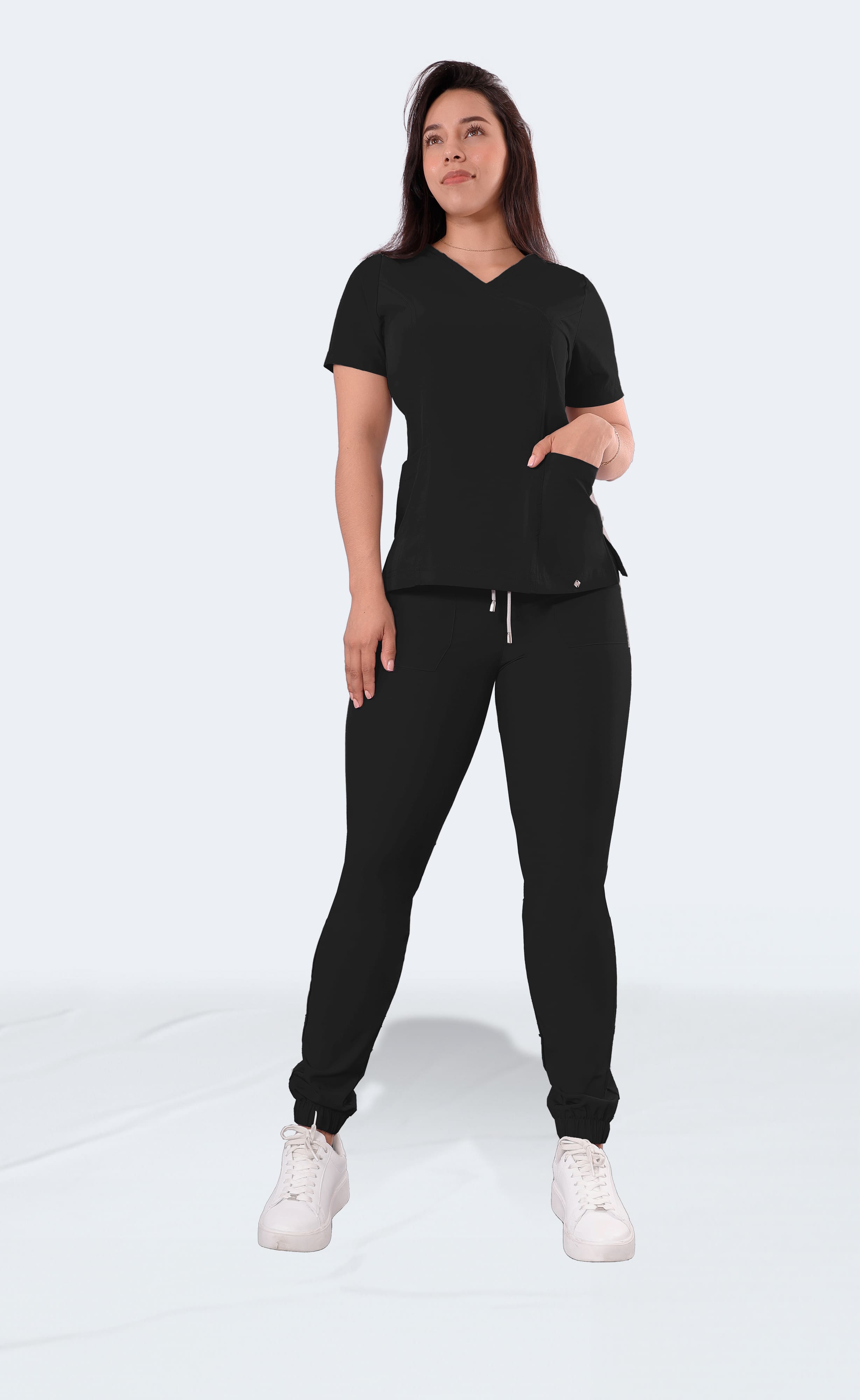 Foto 8 pulgar | Uniforme Médico Quirúrgico Sea Brazil Negro para Mujer