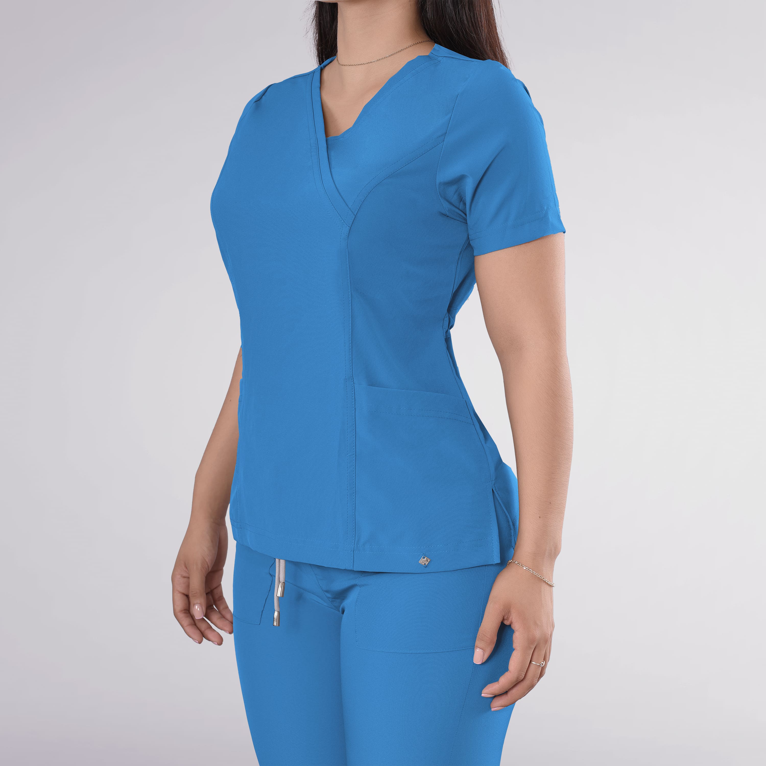 Foto 3 pulgar | Uniforme Médico Quirúrgico Sea Brazil Antifluido Azul para Mujer